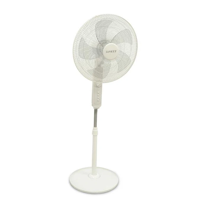 Abanico de pedestal 16" FN-1734 Sankey 3 velocidades color blanco
