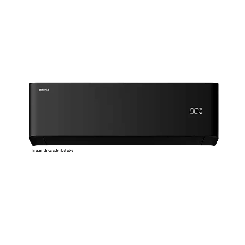 Aire acondicionado Split Inverter 12000BTU, ATR122HB negro Hisense SEER 21, Wi-Fi.