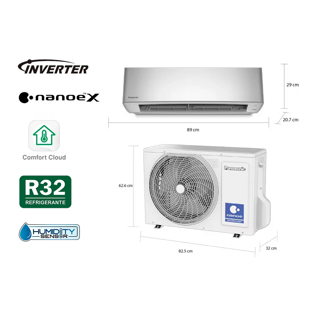 Aire acondicionado Split inverter 18000BTU CS-SU18BKV-2 Panasonic, Tecnología nanoeX - Image 4