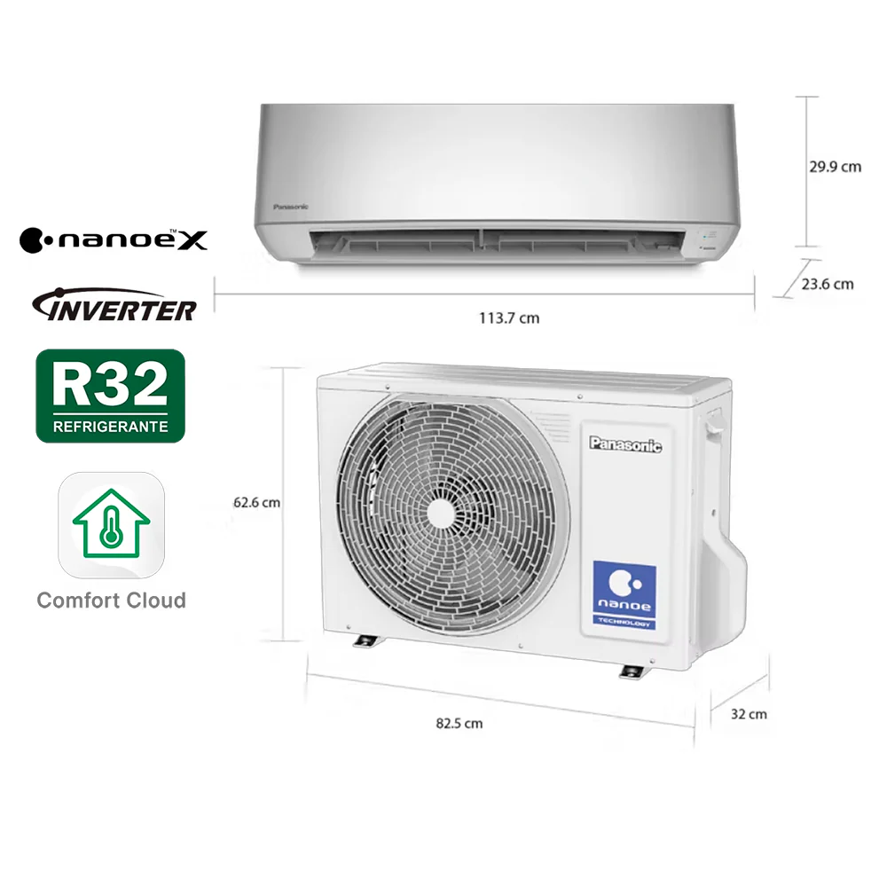 Aire acondicionado Split inverter 24000BTU CS-SU24BKV-2 Panasonic, Tecnología nanoeX - Image 4