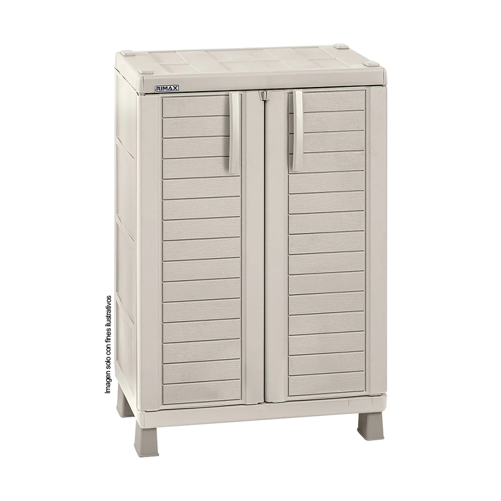 Armario mediano Barú Taupe 9290-XP, ideal para exterior como interior