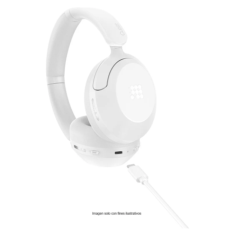 Audífonos inalámbricos Over-Ear, CT-PWANC7, Cubitt, Bluetooth 5.4 ANC, blanco - Image 3
