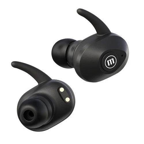 Audifonos Maxell 348481 Mini Duo in ear Bluetooth negros.