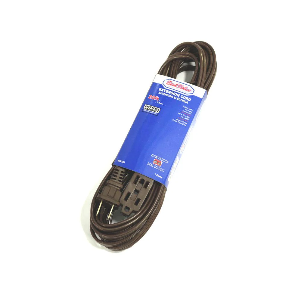 BEST VALUE EXTENSION ELECTRICA DE 20 CHOCOLATE BV