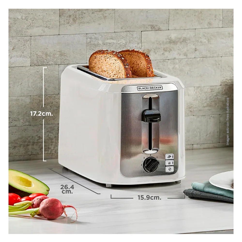 BLACK & DECKER TOSTADORA 850 WATTS TR7827-1WDLA ACERO INOXDABLE RANURAS EXTRA ANCHAS - Image 4