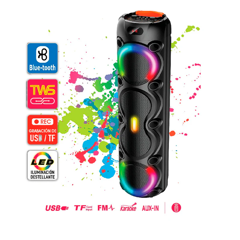 Bocina portátil Bluetooth 8" x 4 PA-8DC4N45 Sankey 30W RMS - Image 3