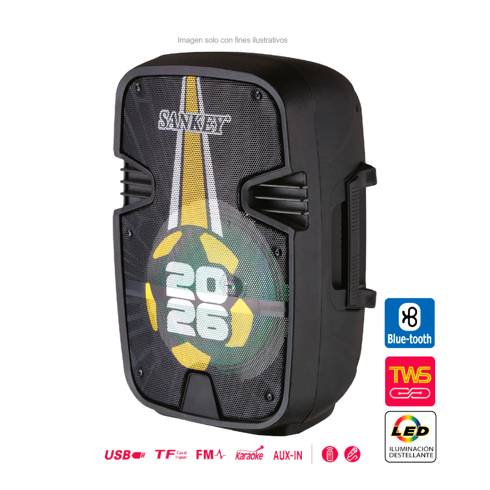 Bocina portátil PA-8DCN9B Sankey, potencia de 10W RMS - Image 2
