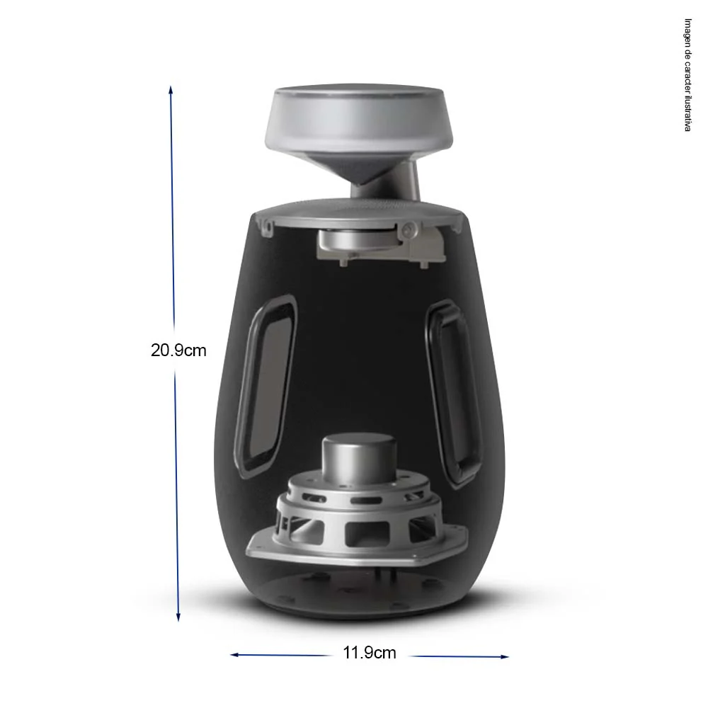 Bocina portátil X02TBK LG en color negro - Image 6