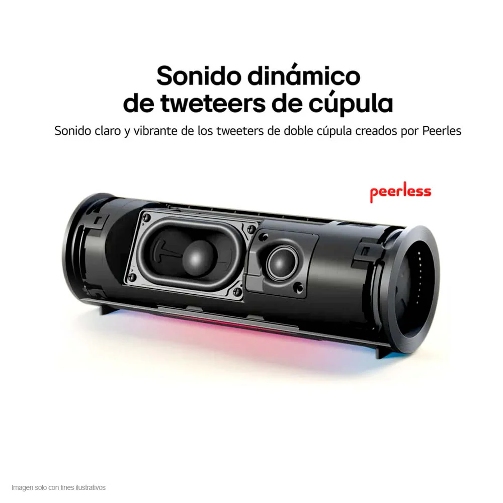 Bocina portátil XBoom Grab LG 20W bluetooth color negro - Image 4