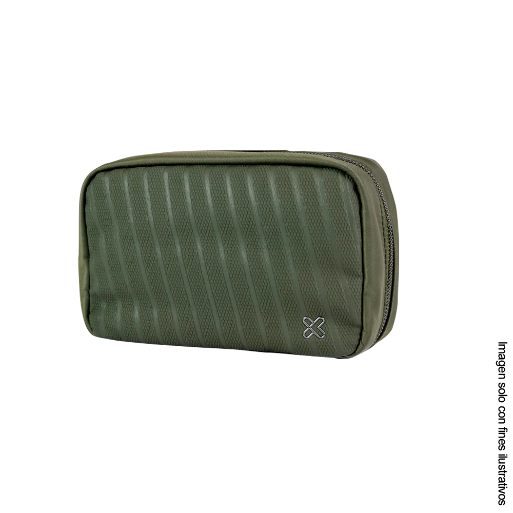 Bolso organizador para accesorios tecnológicos KTO-750  Klip color verde oscuro