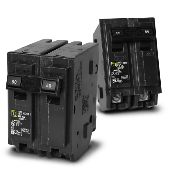 Breaker Homeline 2 polos 50Amp HOM250 compatible con GE