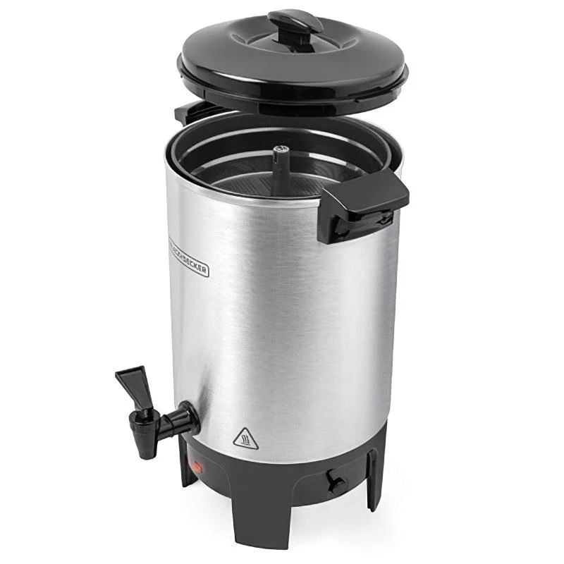 BLACK & DECKER CAFETERA PERCOLADOR 30 TAZAS CMU3000 ACERO INOXIDABLE TANQUE DE ALU - Image 3
