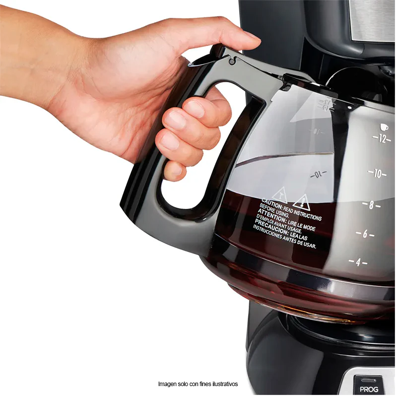 Cafetera programable 12 tazas HB49630-MX Hamilton Beach, con filtro permanente - Image 2