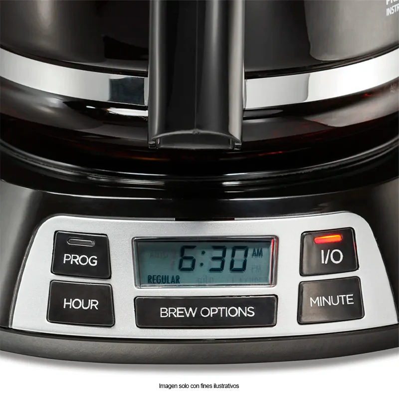 Cafetera programable 12 tazas HB49630-MX Hamilton Beach, con filtro permanente - Image 3