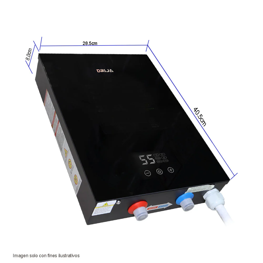 Calentador de agua eléctrico CLTE14KW Drija 21.5 L /min 14Kw panel digital tarjeta electrónica inverter - Image 2