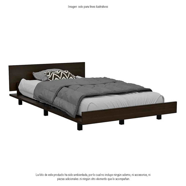 Cama baja Kaia CWM 3875 color wengue
