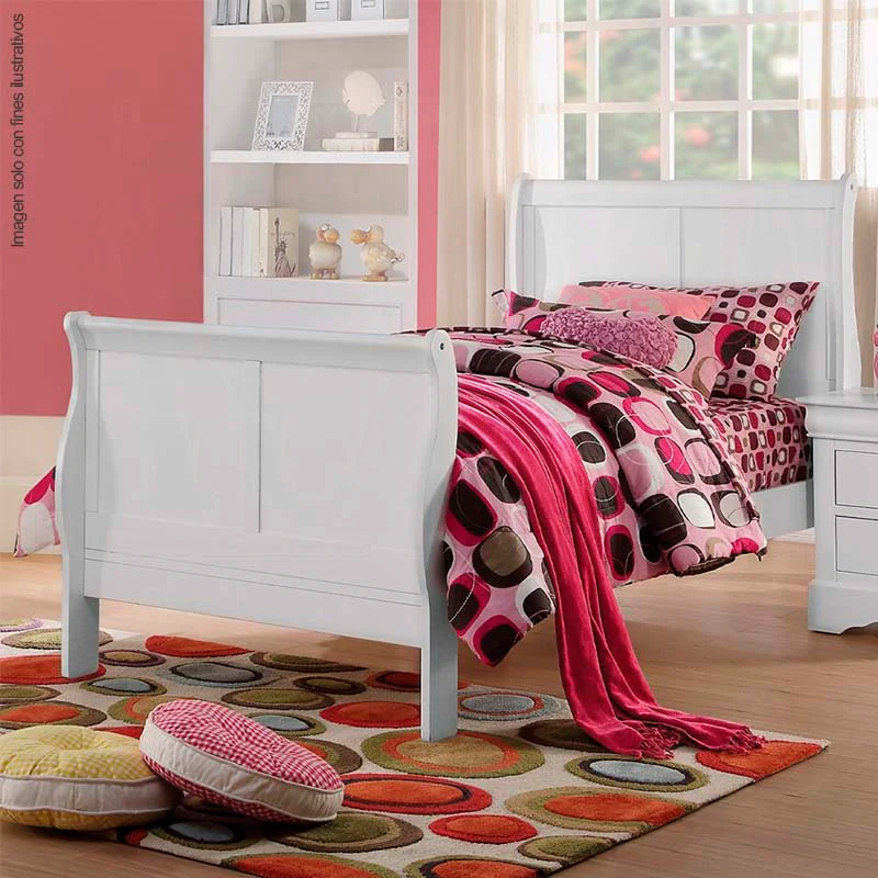 Cama Full Louis Philippe III, (24510F-HF) color blanco - Image 2