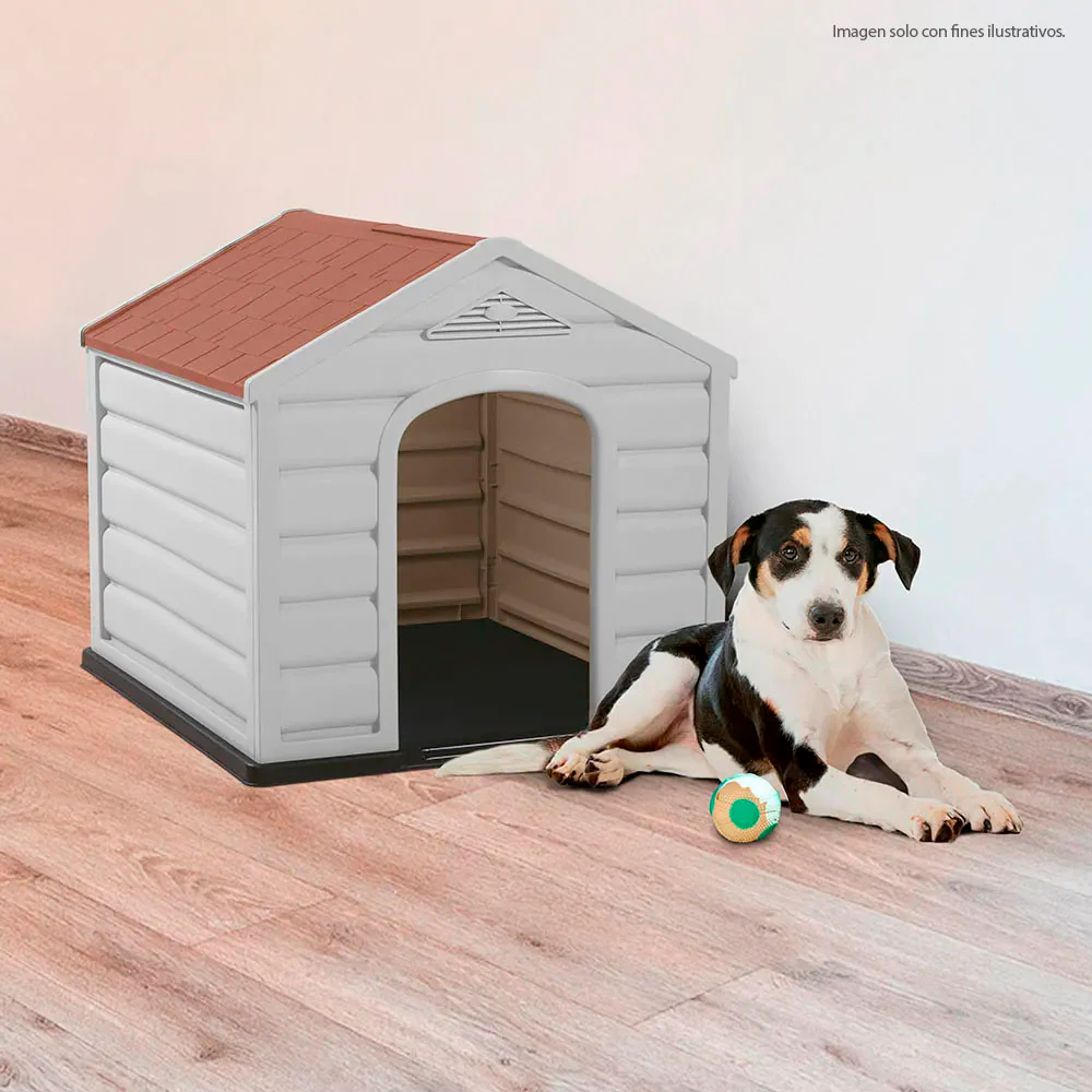 Casa para perro 14419-XP color Terracota, diseño compacto - Image 3