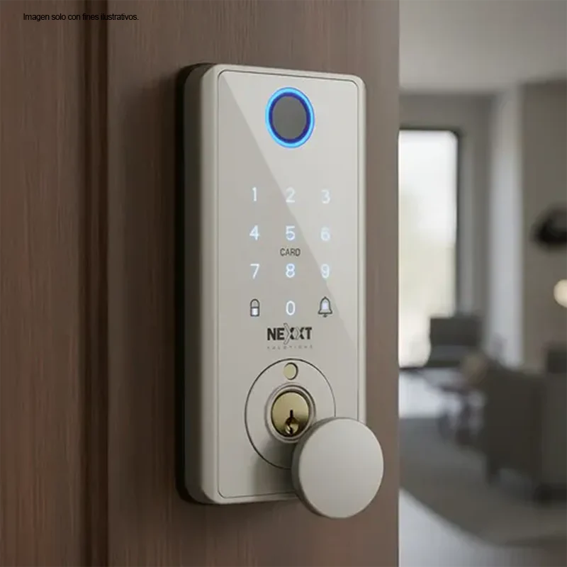 Cerradura inteligente Wi-Fi Modelo NHS-D150 ST Color acero inoxidable. Nexxt - Image 4