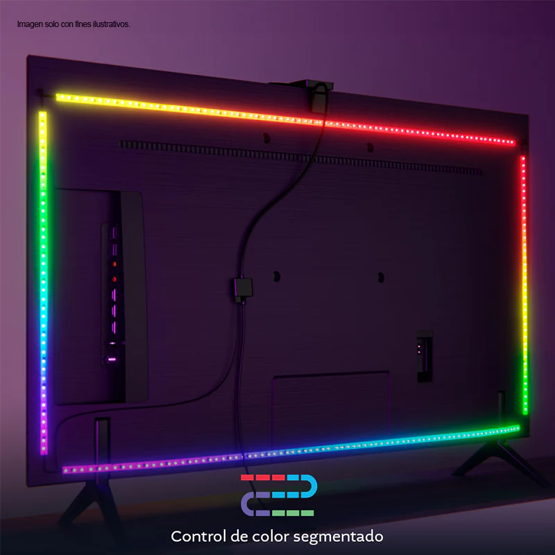 Cinta LED Smart TV y cámara para televisores de 55-65” RGBIC NHB-S615 Nexxt - Image 5