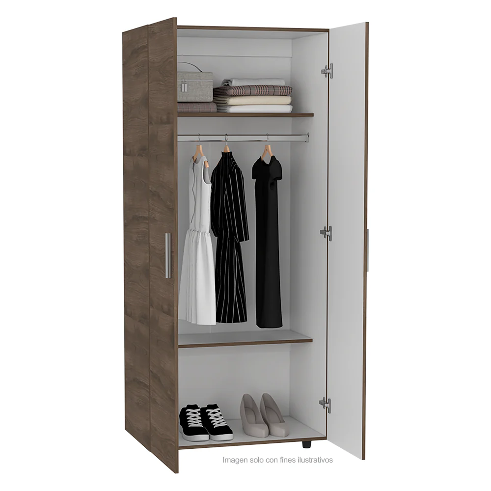 Closet hogar CBB 8136 color bellota - blanco - Image 3
