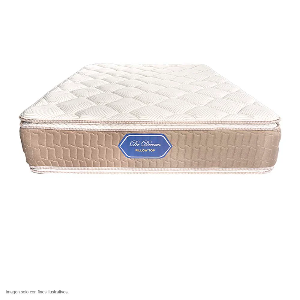 Colchón Pillow Top King 486 resortes fibra sintetica Dr.Dream - Image 2