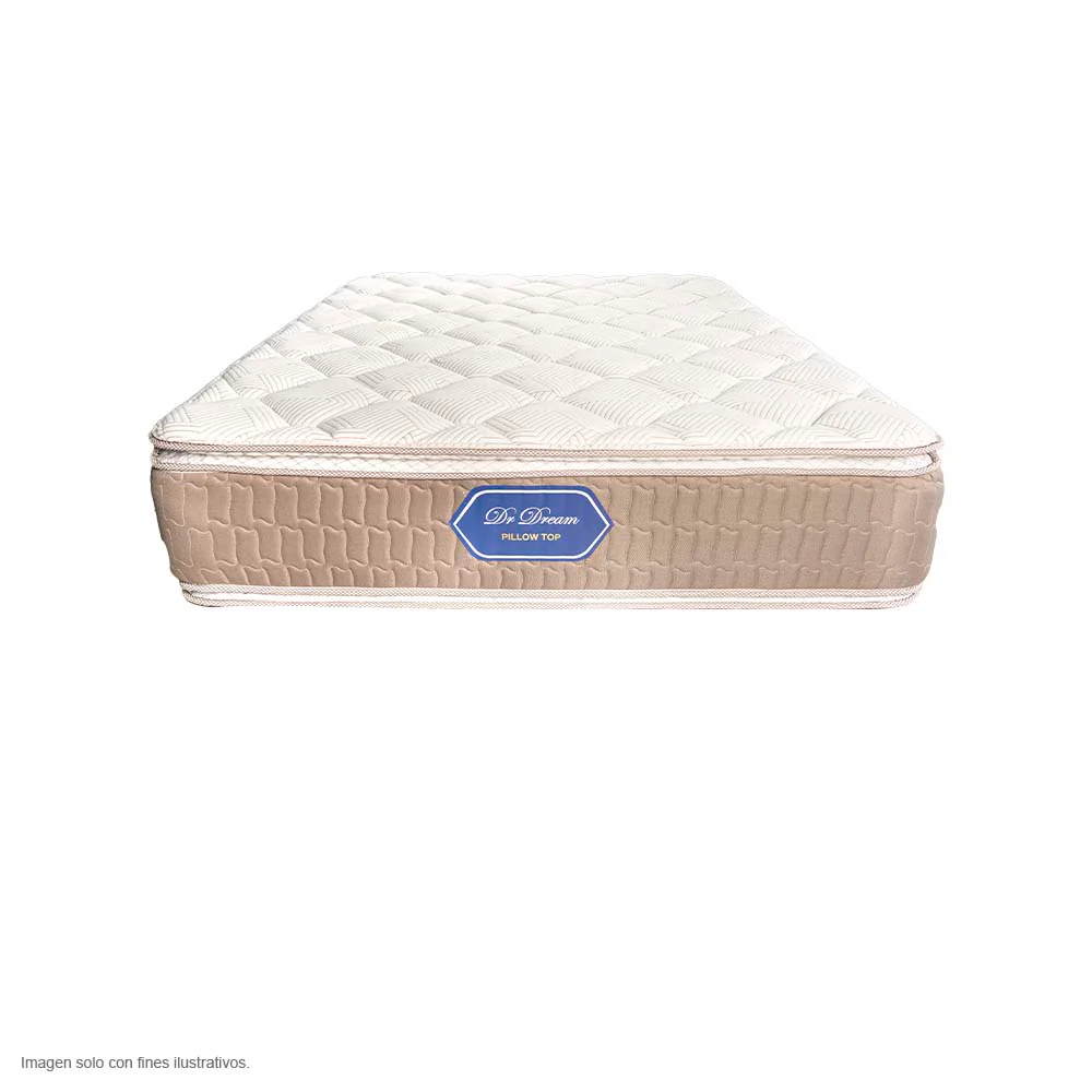Colchón PillowTop Twing Dr.Dream  225 resortes, fibra sintética con tratamiento DR-1060 - Image 2