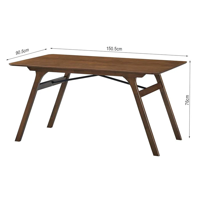 Comedor de 6 puestos DN02925/26 rectangular madera - Image 4