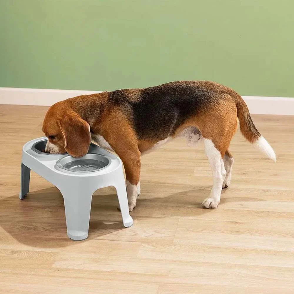 Comedor para perro 13825-XP razas medianas color gris mate - Image 2