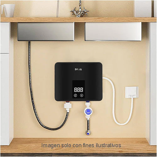 Calentador de agua eléctrico CLTE6KW Drija 220V 6.5W 8.5L/min panel digital tarjeta electrónica inverter - Image 2