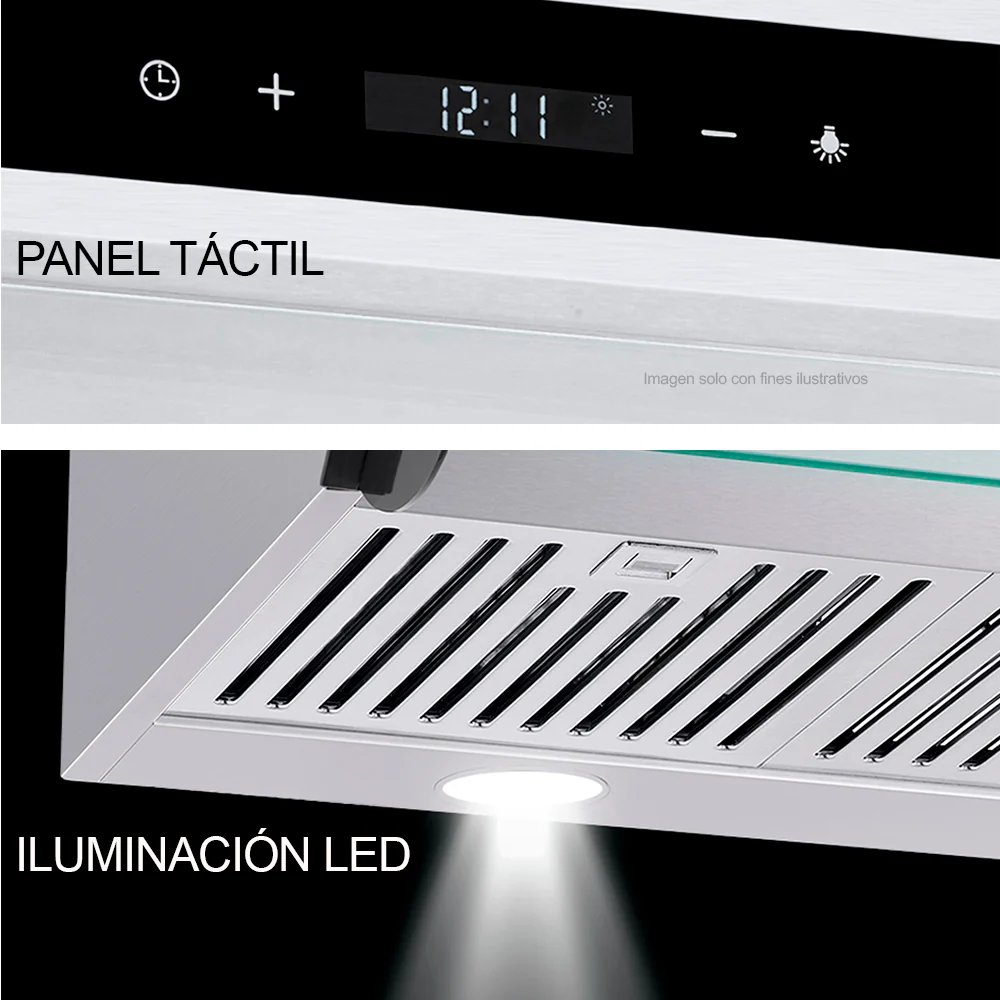 Extractor de grasa, Slim Touch 90, Drija, panel digital, tipo de montaje en pared, voltaje 110V - 60 Hz - Image 3