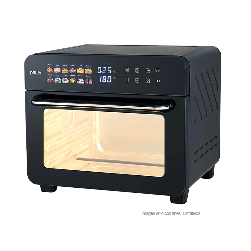 Horno freidora de aire Bruschetta 25L-B Drija, capacidad de 25 litros / 12 funciones pantalla digital - Image 2