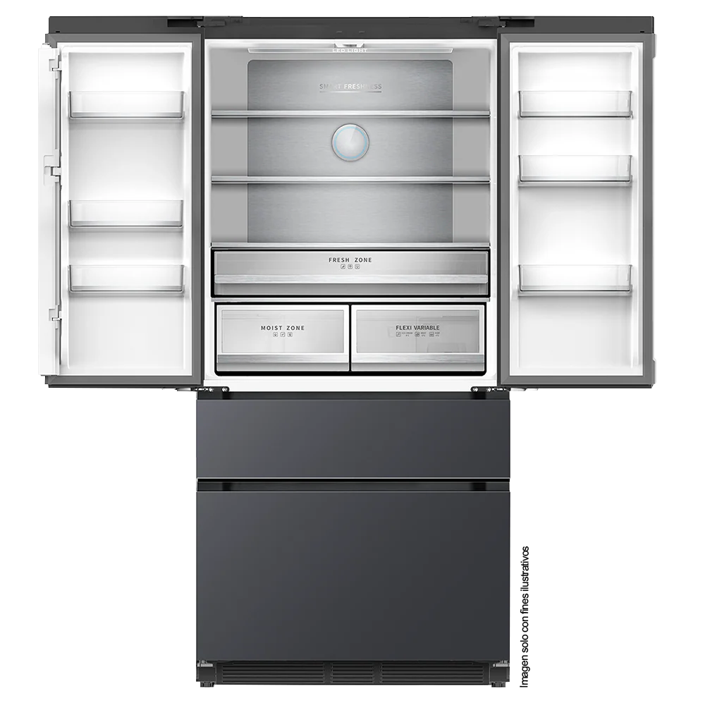 Refrigeradora y congelador empotrable 18,1pc DARK-I 18FD4P, Drija, inverter , 115V /60Hz, color negro pulido mate. - Image 2