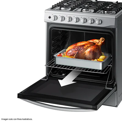 Estufa a gas 30" 5 quemadores NX52T7522LS/AP Samsung de acero inoxidable triple quemador - Image 6