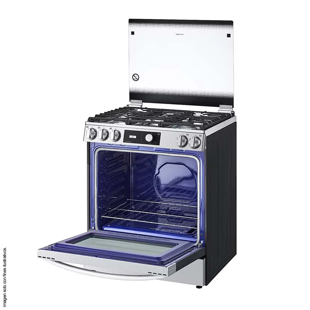 Estufa a gas 30" LRGL5841S, LG 5 quemadores horno 5.8pc Tecnología de limpieza EasyClean - Image 4