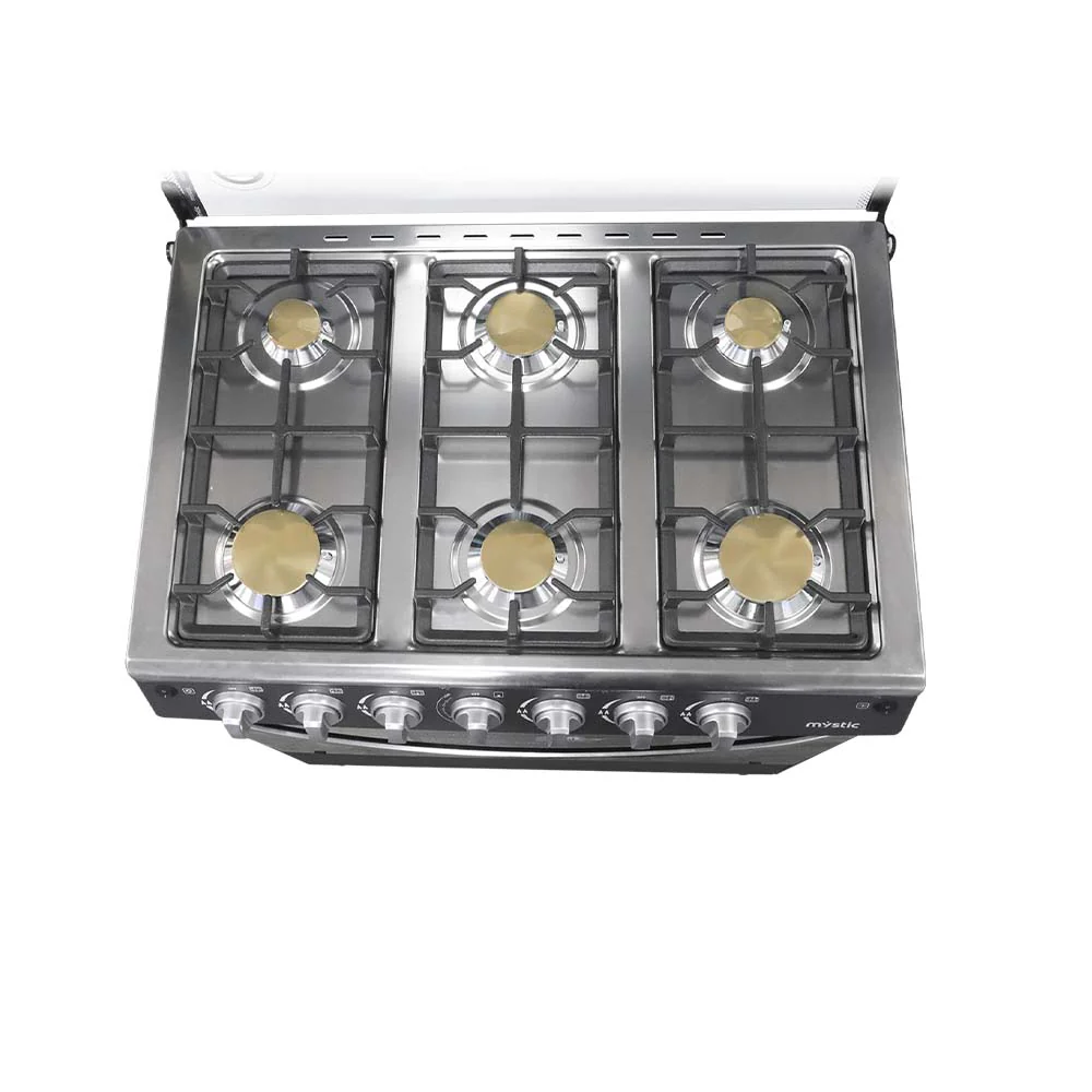 Estufa a gas 30" MY-ST6Q760-PHEL-GY Jade, 6 quemadores Mystic - Image 4