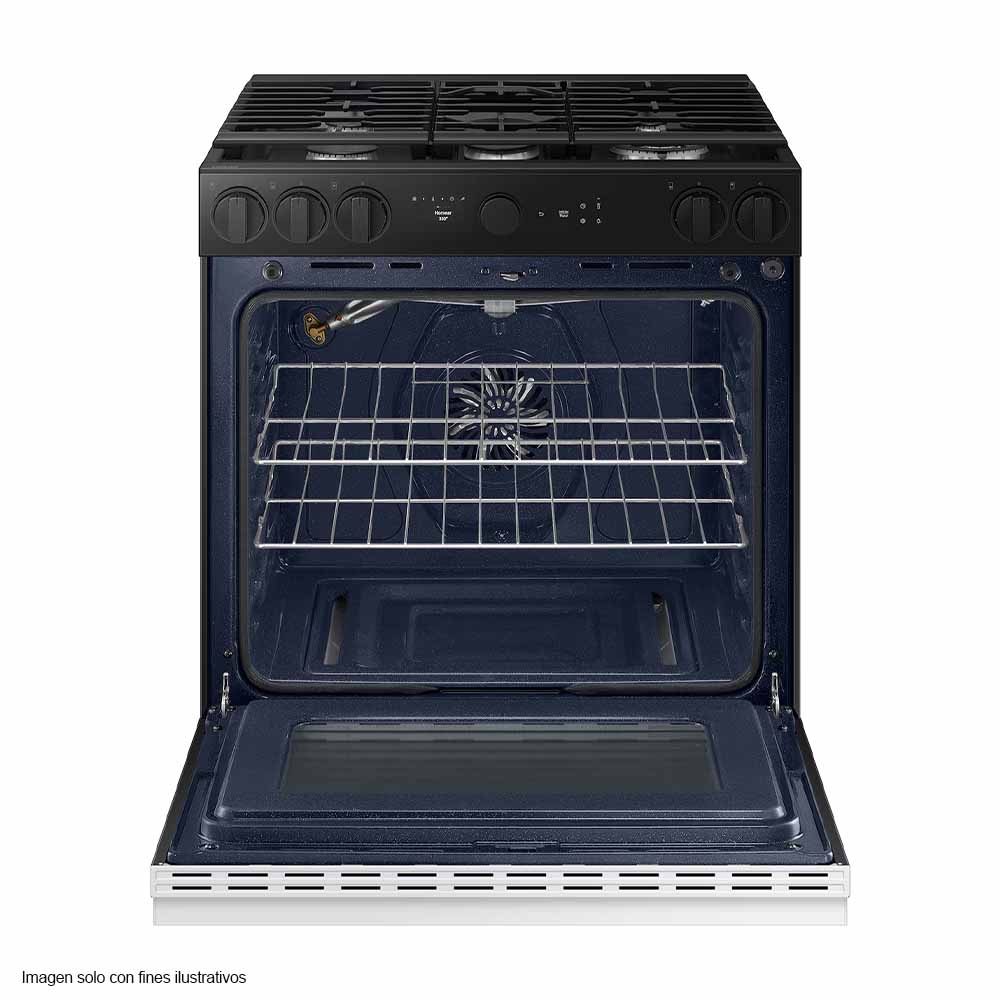 Estufa a gas de 30" Bespoke NSG6DB850012AX Smart Samsung Slide-In Air Friyer & Wi-Fi, Air Sous Vide - Image 4