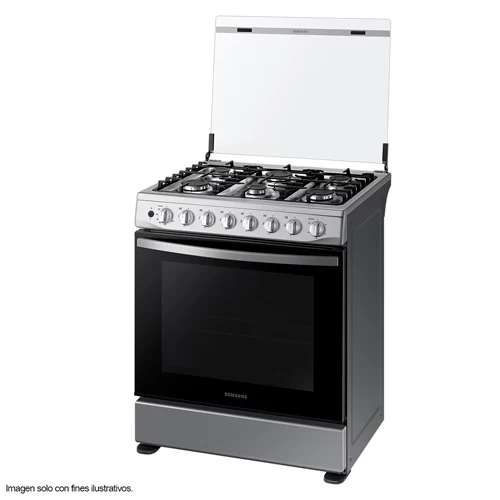Estufa a gas de 30" de 6 quemadores NX52T5511LS/AP Samsung mesa de acero inoxidable y tapa de vidrio - Image 2
