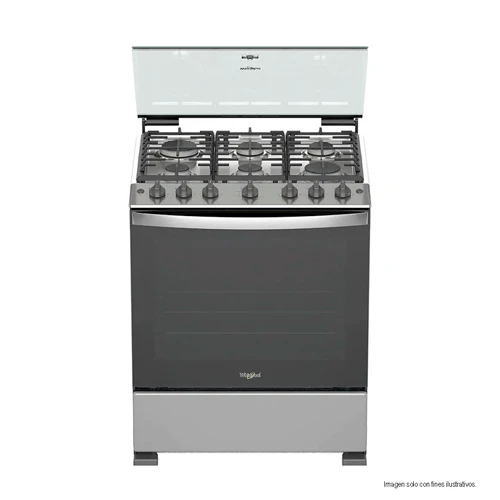 Estufa de 30 a gas LWFR5200 cubierta de acero inoxidable Whirlpool