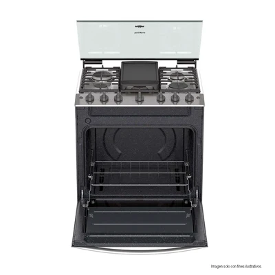 Estufa de 30 a gas LWFR5200 cubierta de acero inoxidable Whirlpool - Image 3