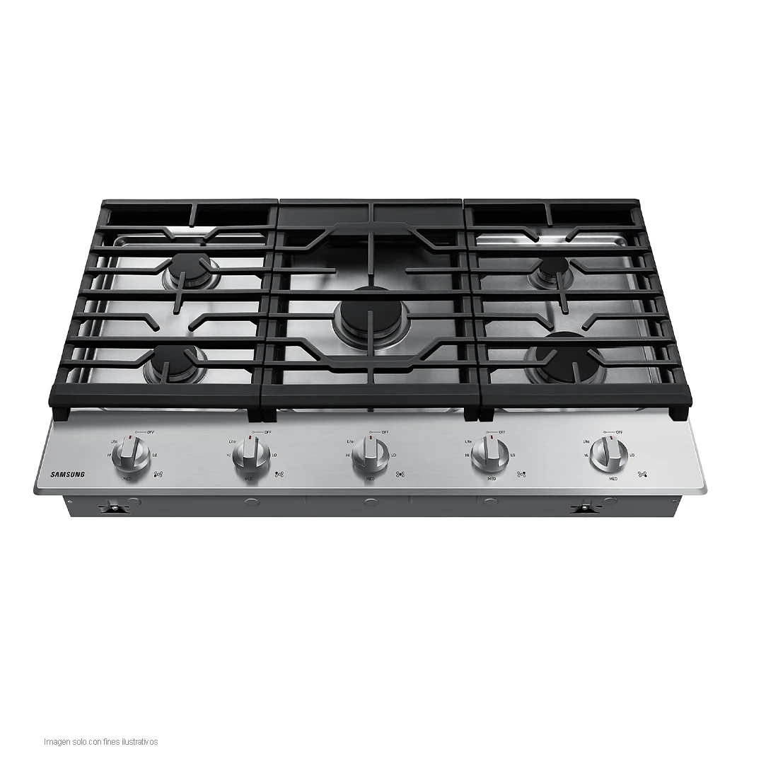 Estufa de 36" empotrable a gas acero inoxidable negro NA36R5310FS/AA Samsung - Image 7