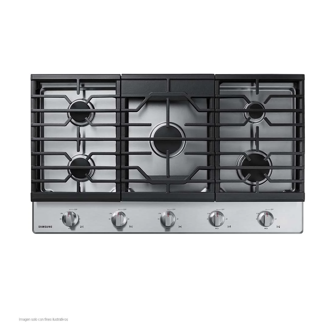 Estufa de 36" empotrable a gas acero inoxidable negro NA36R5310FS/AA Samsung - Image 9