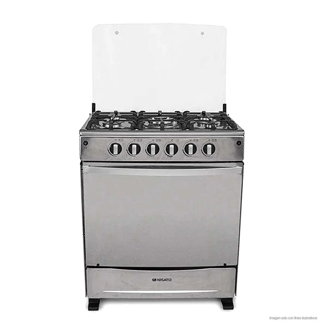Estufa a gas de 30" NPX-3064TVLPHF  5 quemadores acero inoxidable Nisato