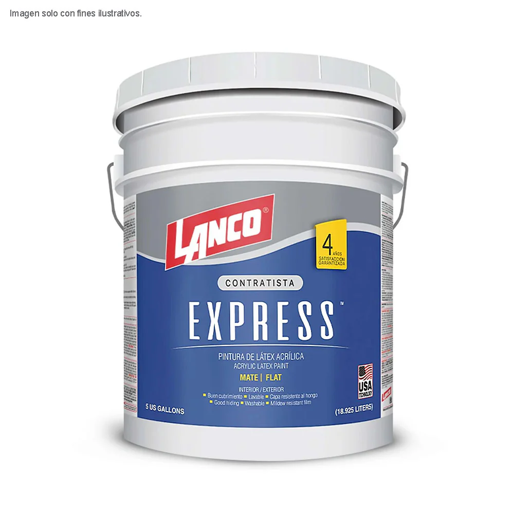 Pintura Base Express Latex Lanco 5 galones