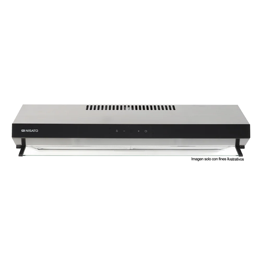 Extractor de grasa 30" NPE-80XDM NIsato, acero inoxidable, iluminación LED, 3 velocidades.
