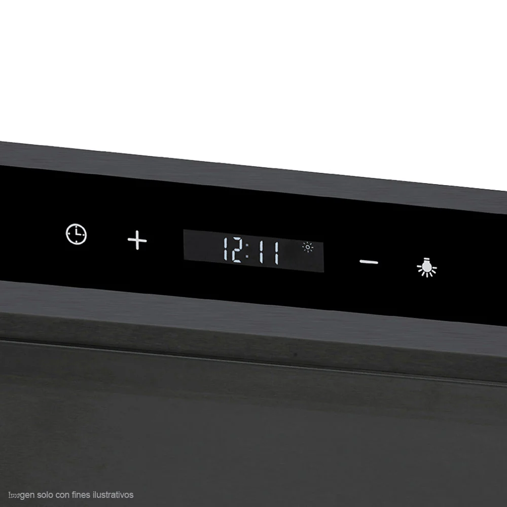 Extractor de grasa Slim Touch 60 color negro, 3 velocidades iluminación LED - Image 2