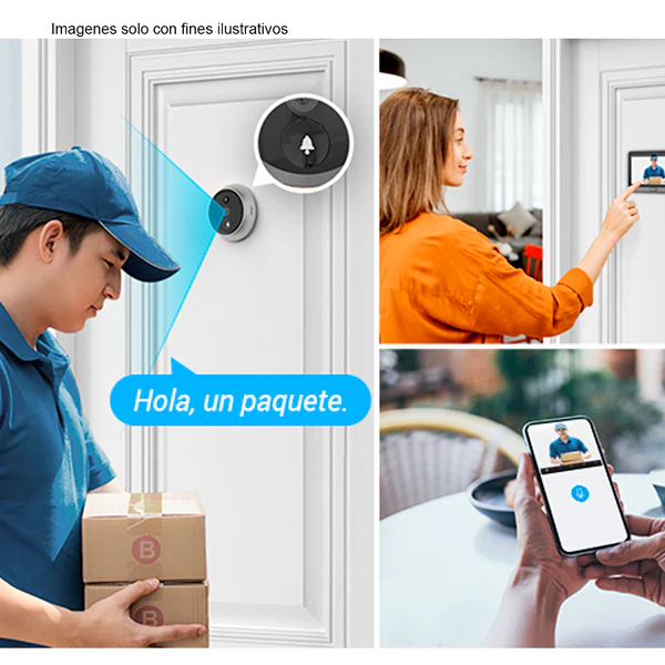 Cámara de seguridad SD 1080P CS-DP2C Ezviz timbre para puerta con memoria - Image 3