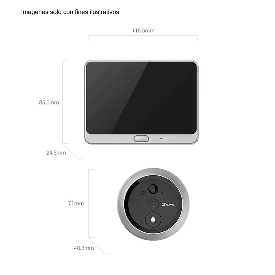 Cámara de seguridad SD 1080P CS-DP2C Ezviz timbre para puerta con memoria - Image 5