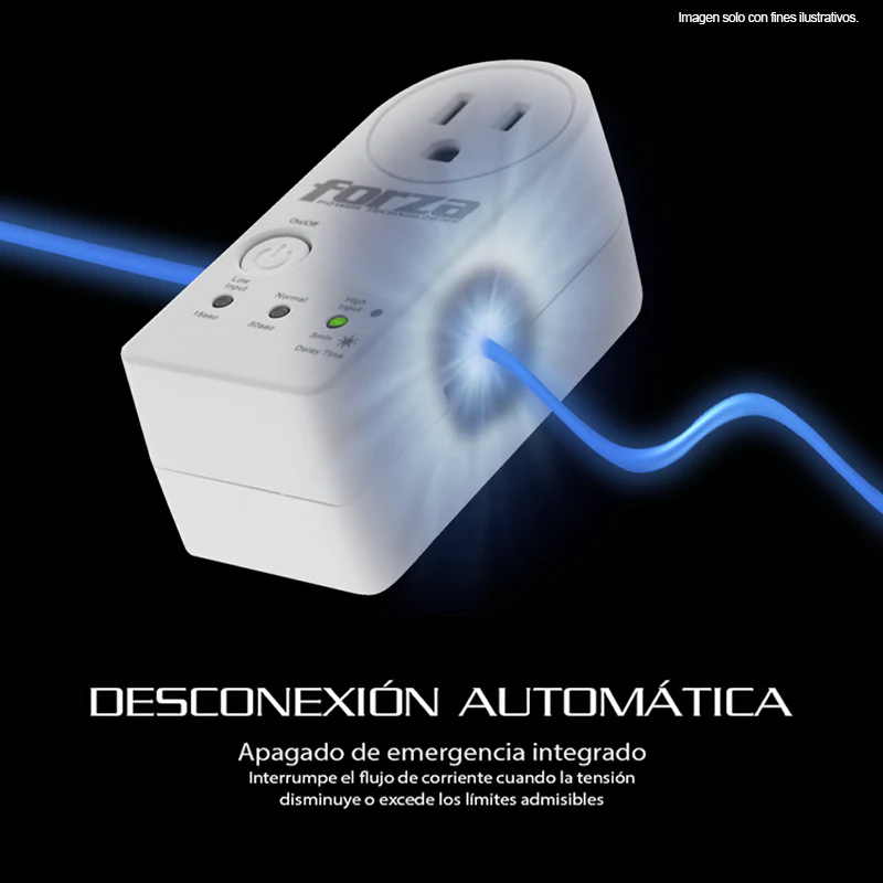Protector de voltaje Zion 2-Pack, FVP-1201B 2PK, voltaje 110/120VCA - 50/60Hz 900J, NEMA-1 - Image 4