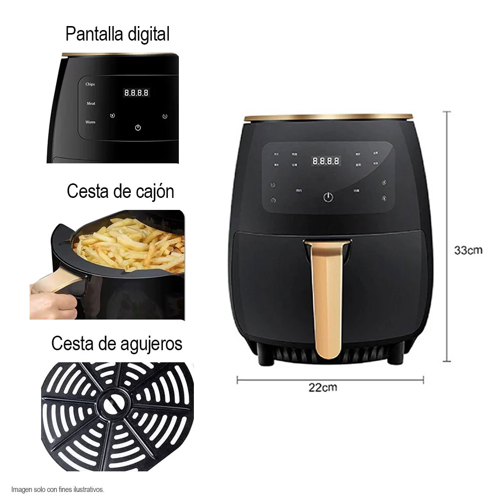 Freidora de aire 4.5 L JD389 Home Power - Image 3
